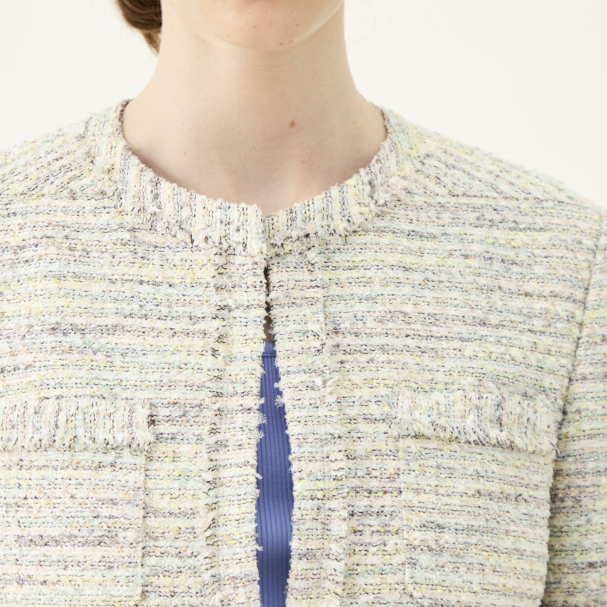美品✨BALLSEY 定価3万円 ツイード クルーネック ジャケット メランジツイード クルーネックジャケット｜トゥモローランド 公式サイト