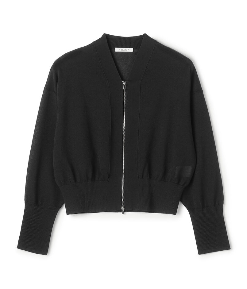 ■ドライプレーン ジップアップカーディガン