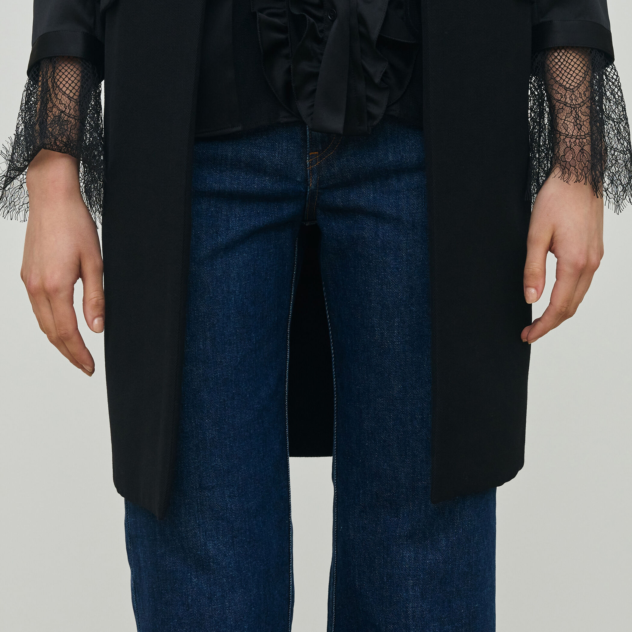 ウールファブリックコンビ ロングジレ｜トゥモローランド 公式通販