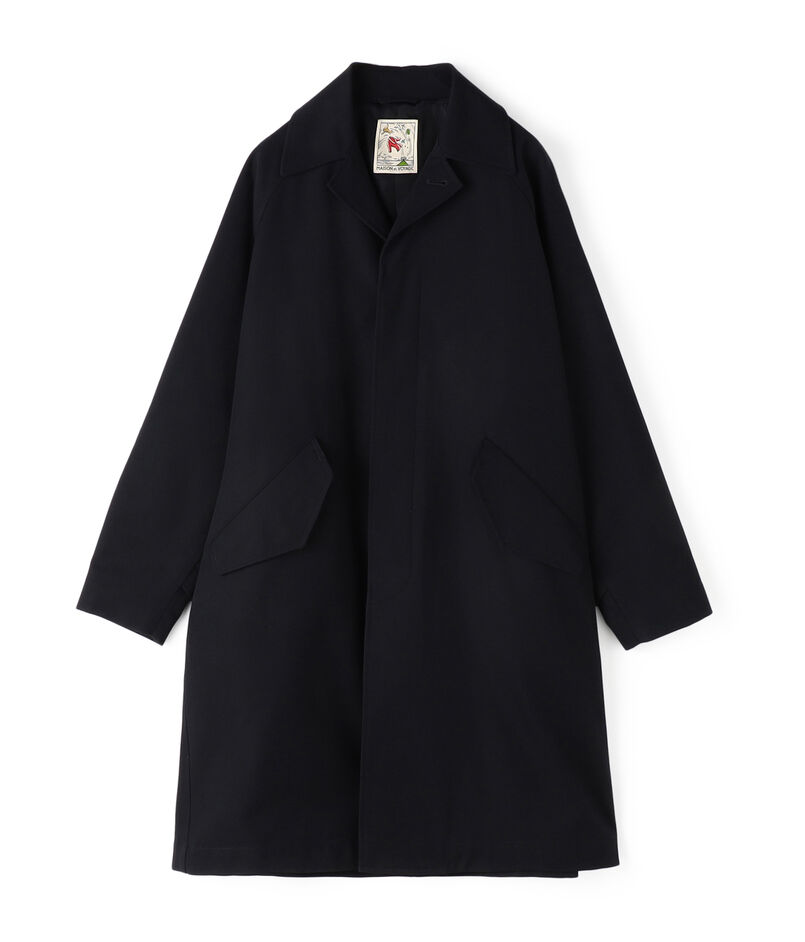ウールコットン ステンカラーコート TRENCH