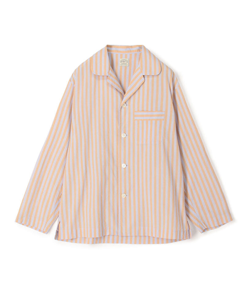 コットン ライトウェイトポプリン パジャマシャツ