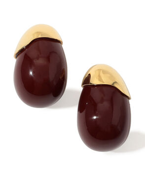 Lizzie Fortunato TORO ER IN AUBERGINE ピアス