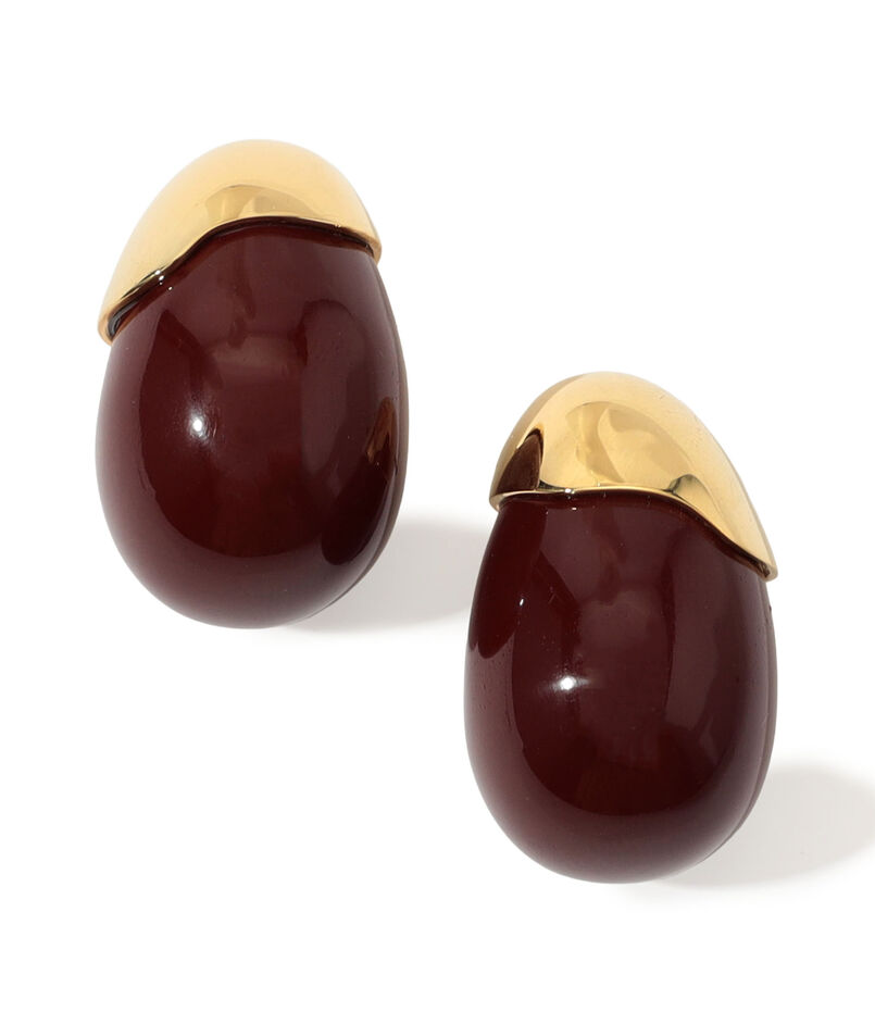 Lizzie Fortunato TORO ER IN AUBERGINE ピアス