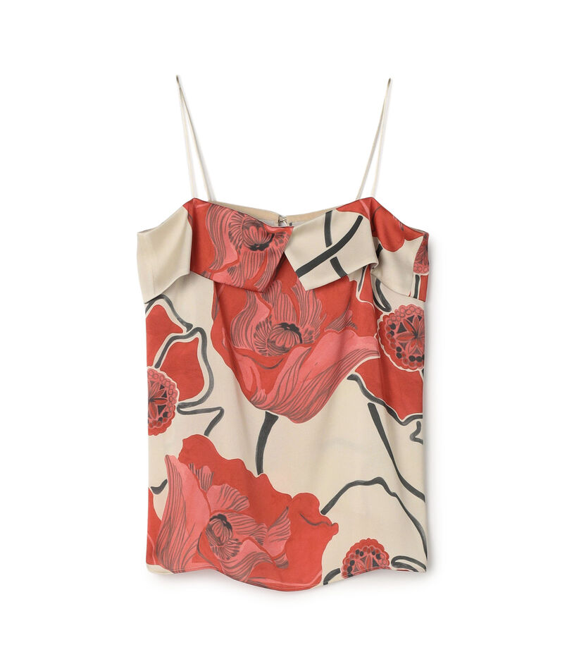 ポピープリント キャミソールブラウス