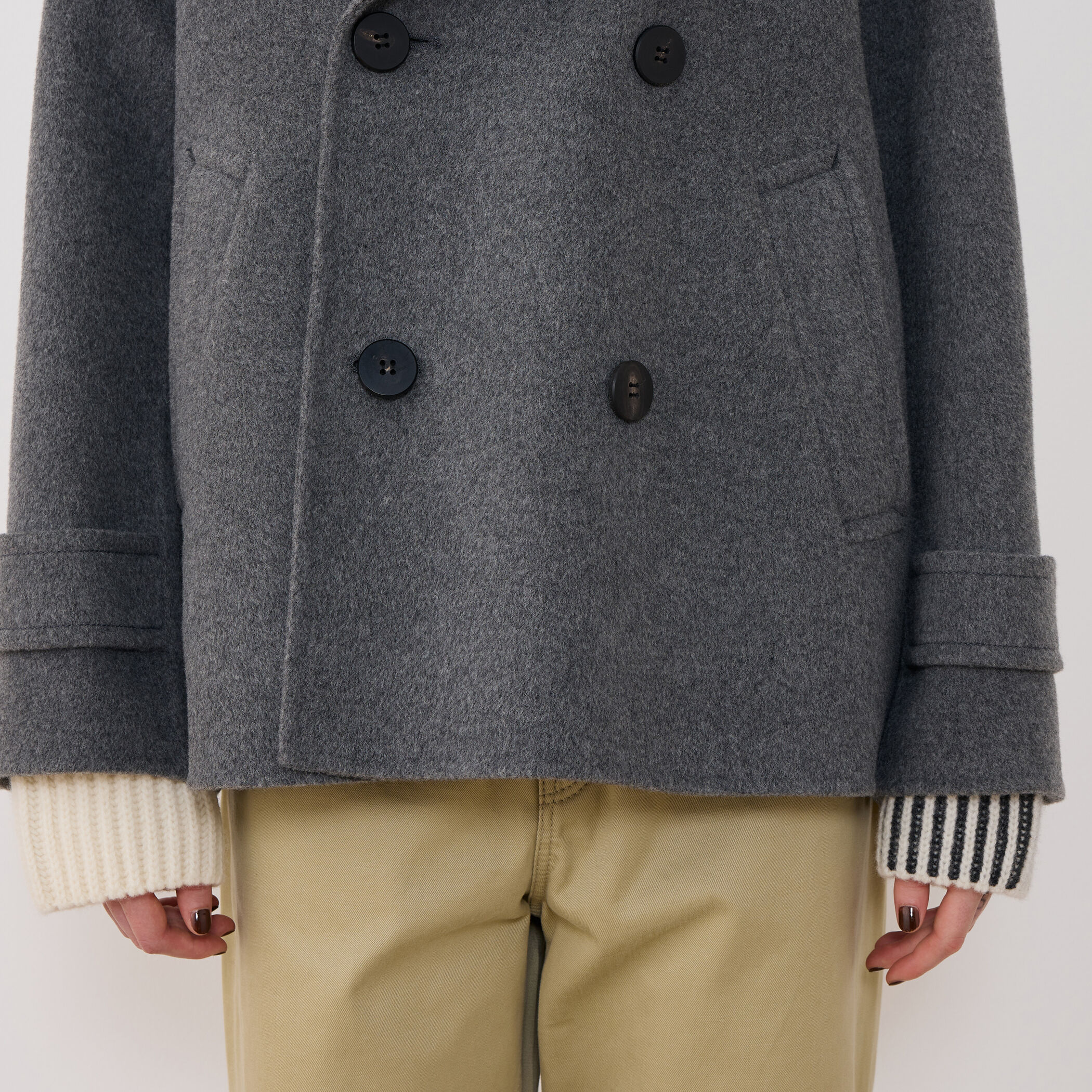 ウールカシミヤダブルフェイス Pコート｜トゥモローランド 公式通販