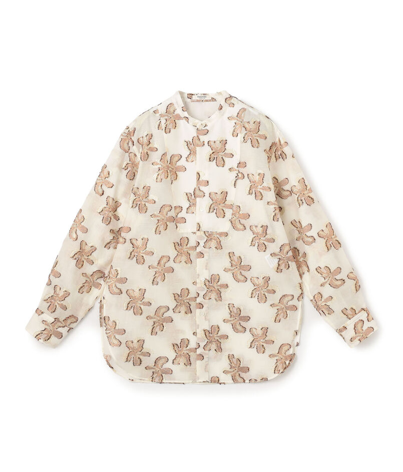 バイカラージャカード ボザムチュニックシャツ