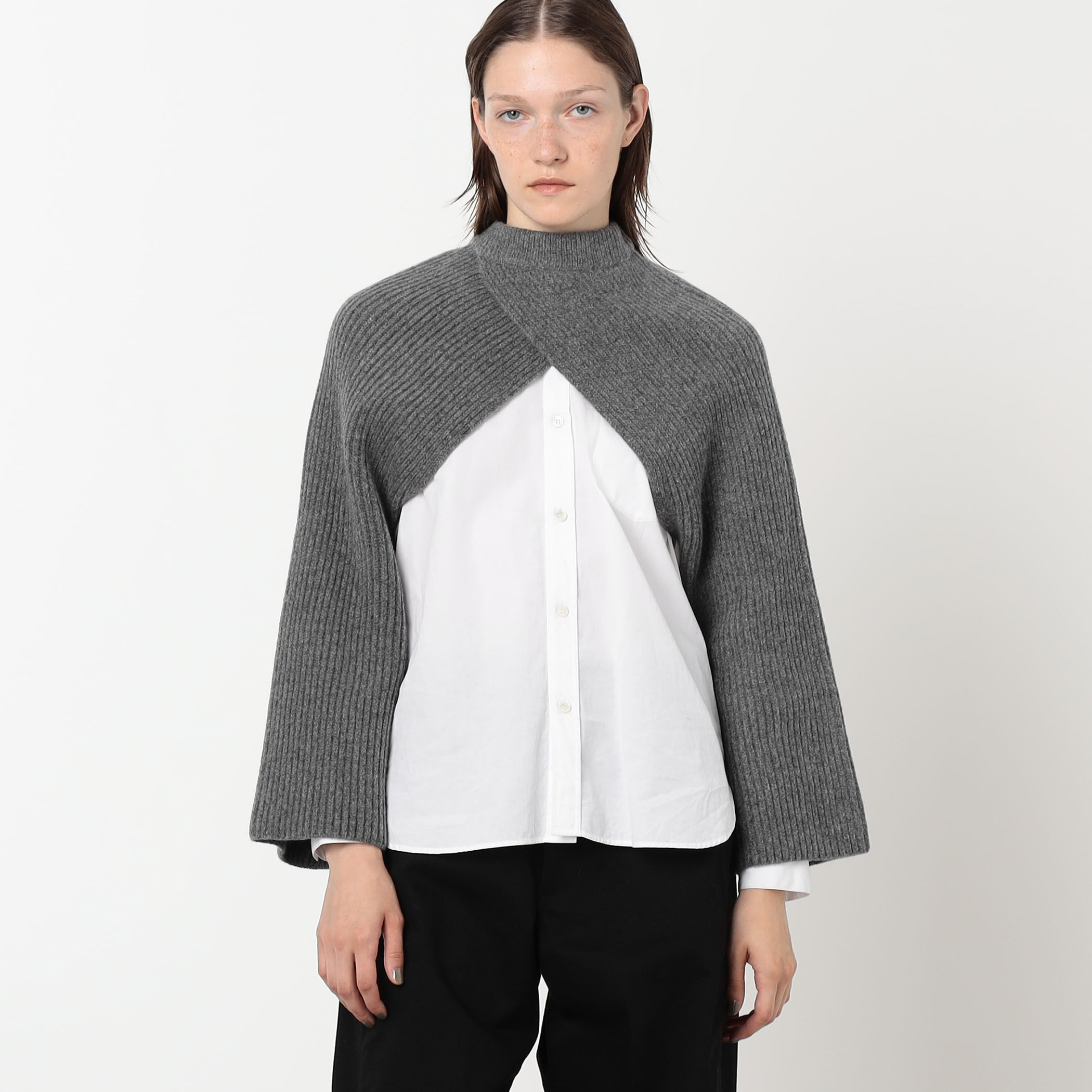 HYKE チルデンニットボレロ HYKE RIBBED-KNIT BOLERO リブニットボレロ｜トゥモローランド 公式サイト