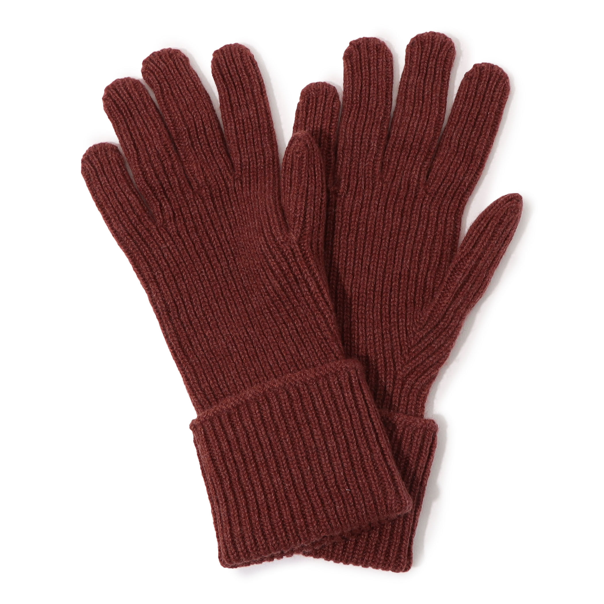 Johnstons of Elgin カシミヤ リブニット グローブ｜トゥモローランド