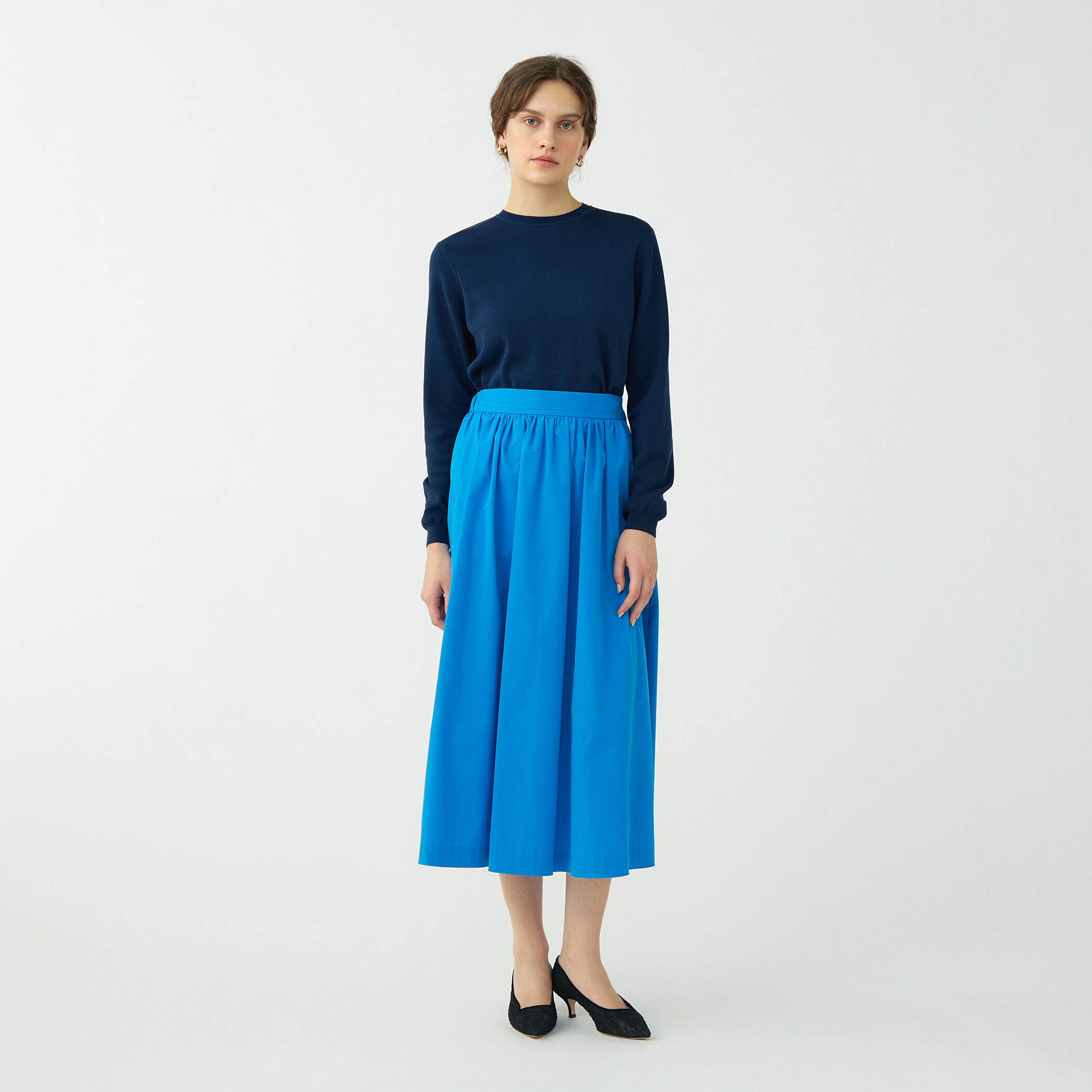 ストレッチタフタ ボリュームギャザースカート｜トゥモローランド 公式通販