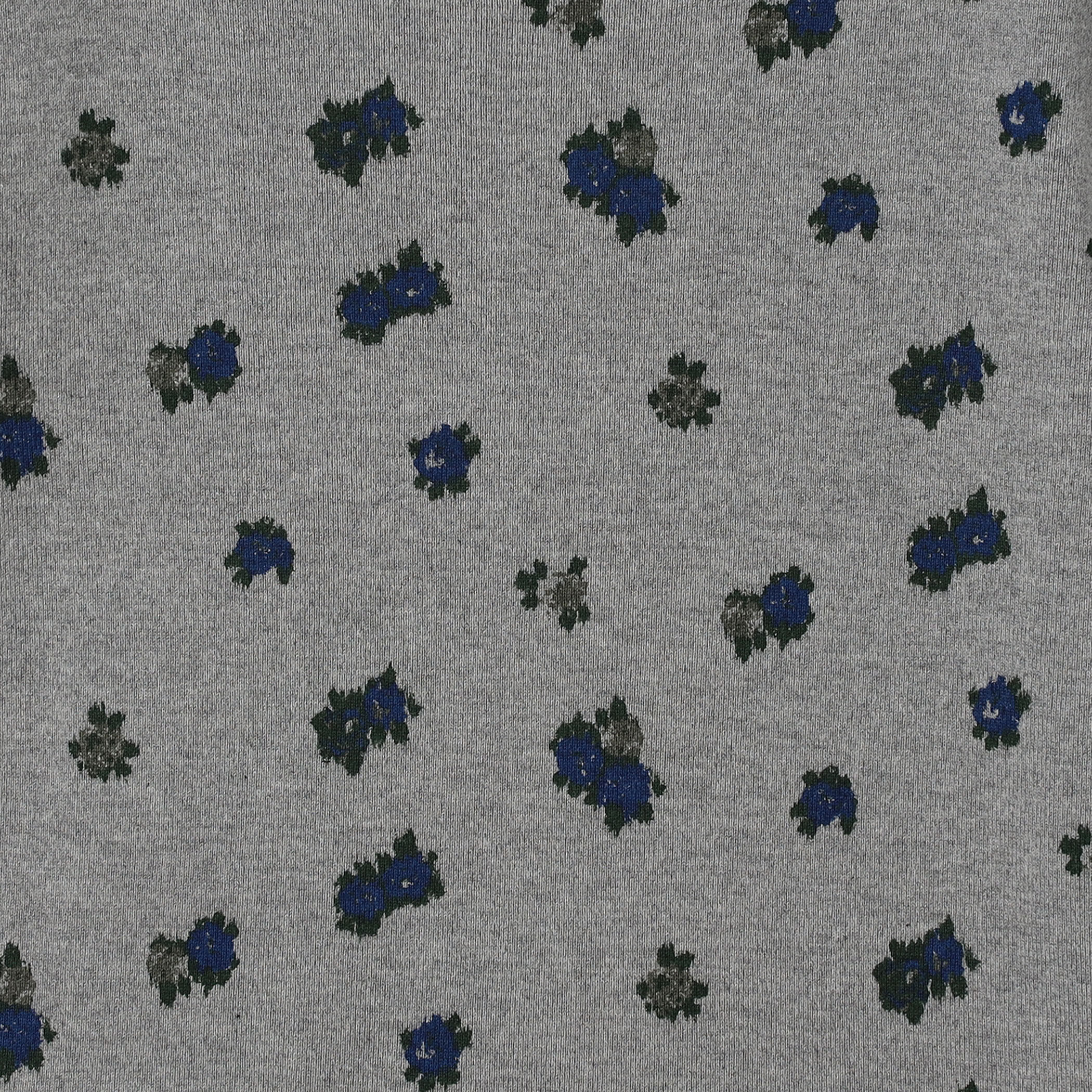 【Edition】25AW 34-03-54-03016 コットンモダールフライス フラワープリント半袖Tシャツ EDITION（エディション）の「□コットンモダールフライス フラワー