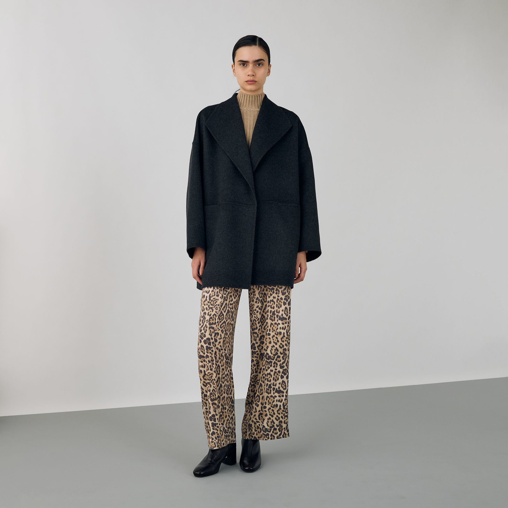 美品✨デプレ 23AW ウール100 ダブルフェイス　メルトンビーバーコート ダブルフェイスメルトンビーバー ウィングカラーコート