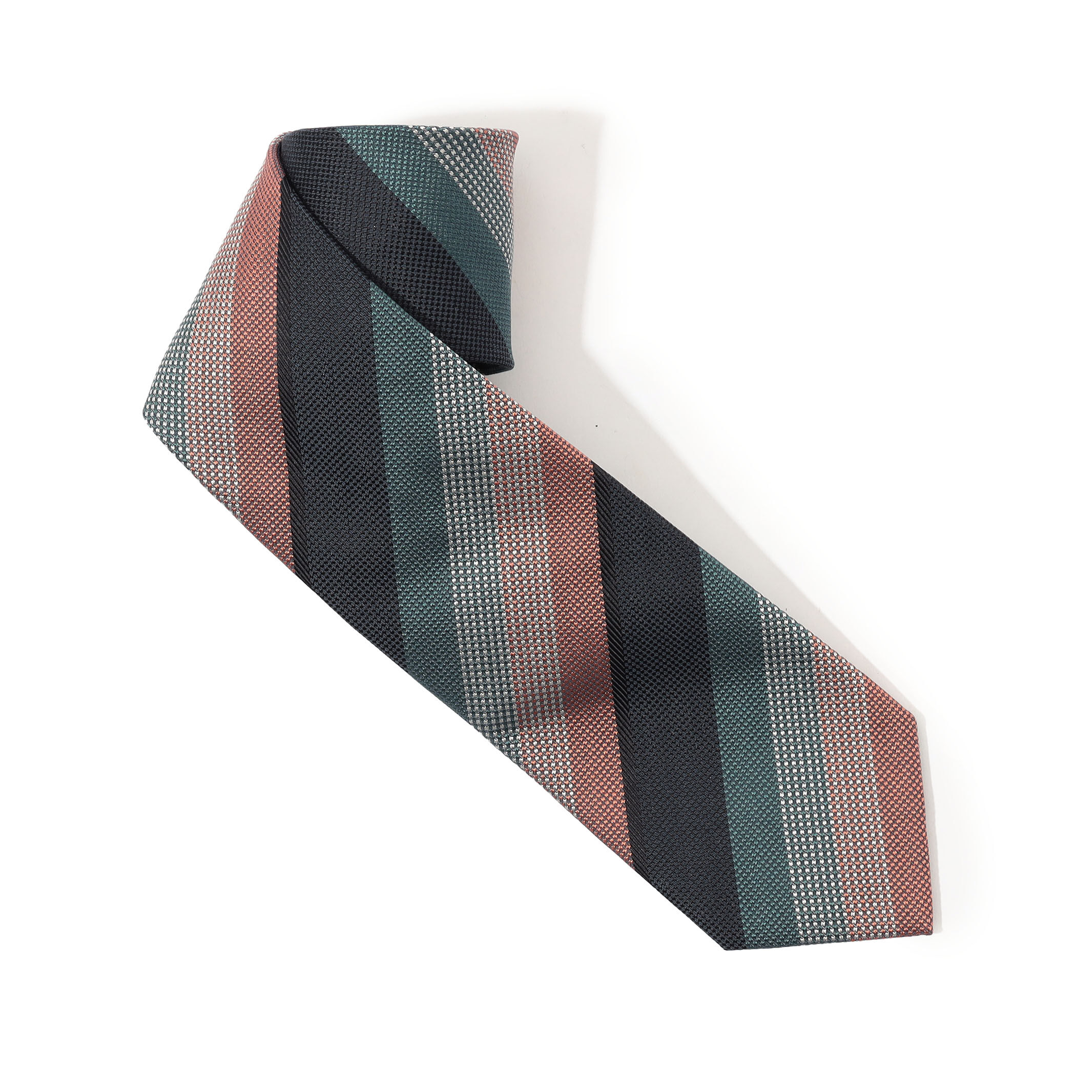 STEFANO BIGI コットンシルク レジメンタルストライプ ネクタイ