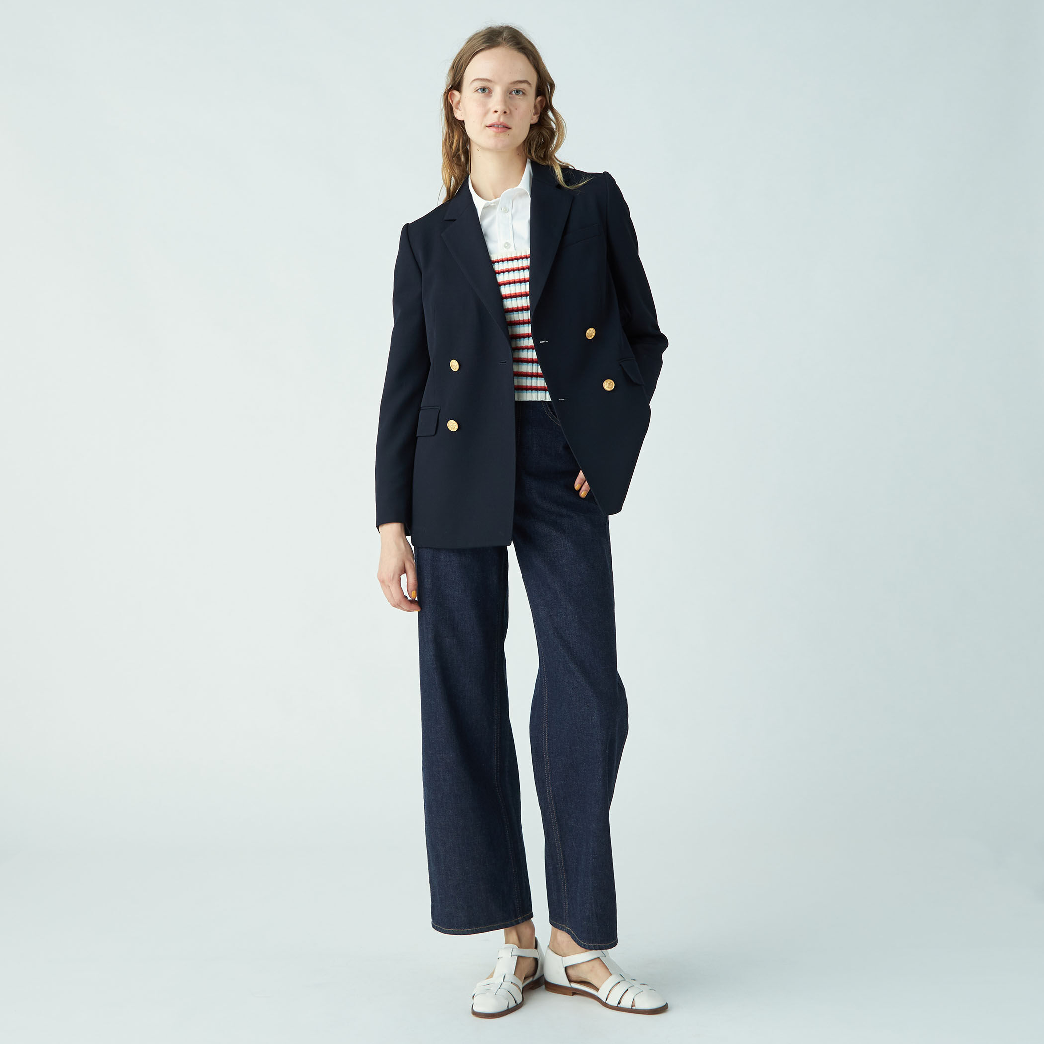 ビンテージギャバジン ダブルブレストジャケット｜トゥモローランド