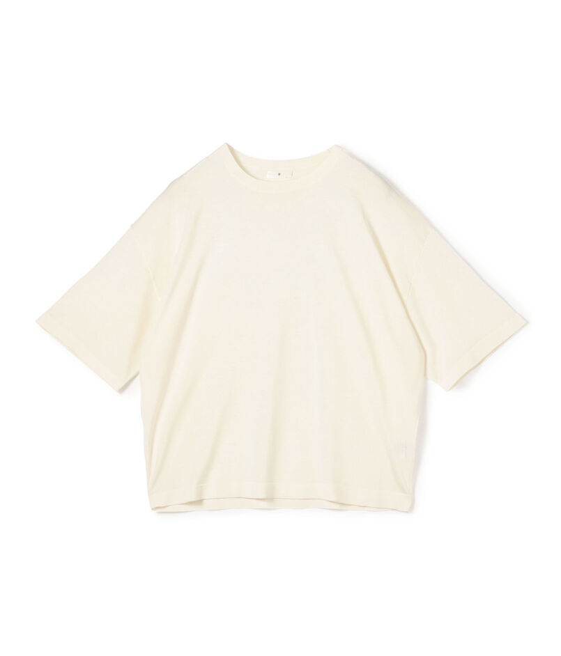 ウォッシャブルシルク ハーフスリーブプルオーバー