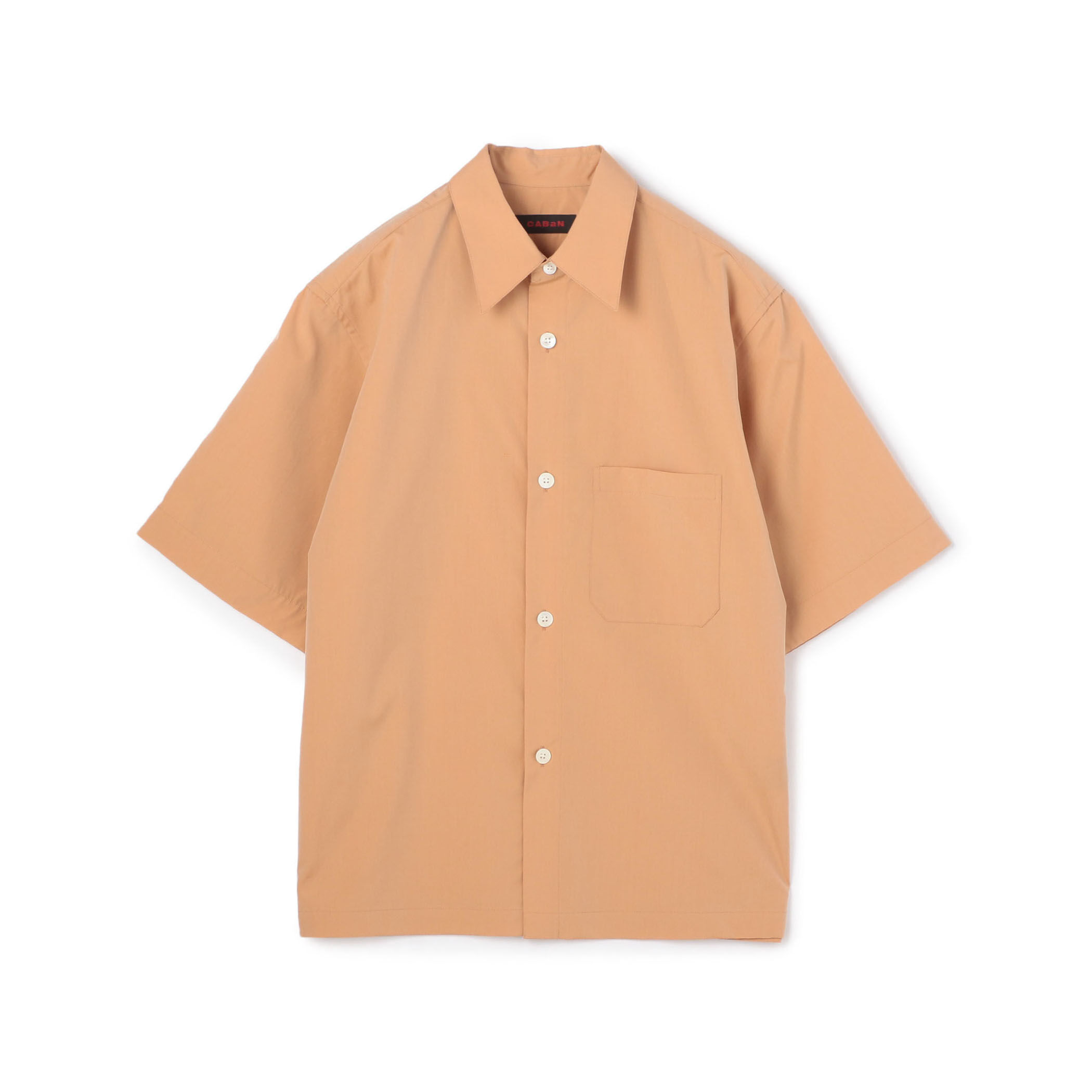 注文割引 CABaN コットン シャンブレー ハーフスリーブシャツ トップス