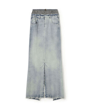Maison Margielaｖ Long SKIRT コットンデニム マキシスカート