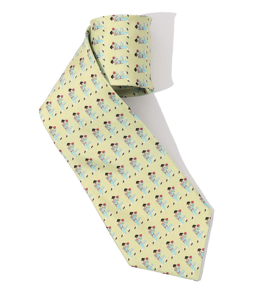 Kinloch シルク モチーフネクタイ