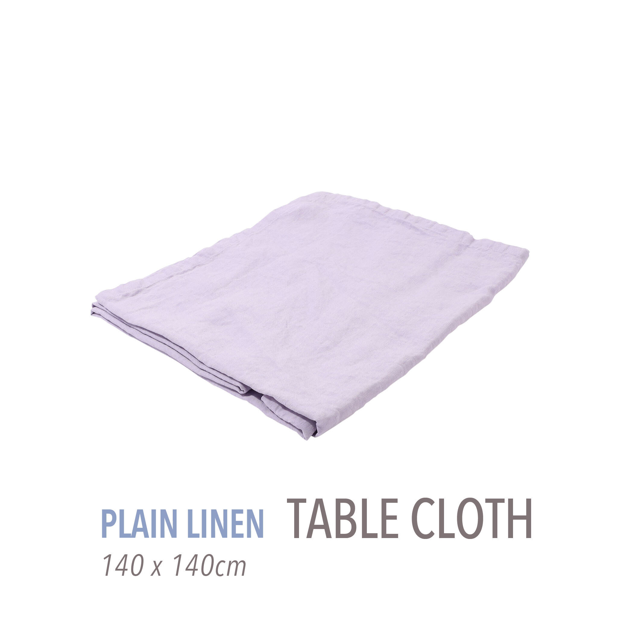 ポーランド製 リネン生地 テーブルクロス プレーンリネン テーブルクロス（140cm X 140cm）｜トゥモローランド