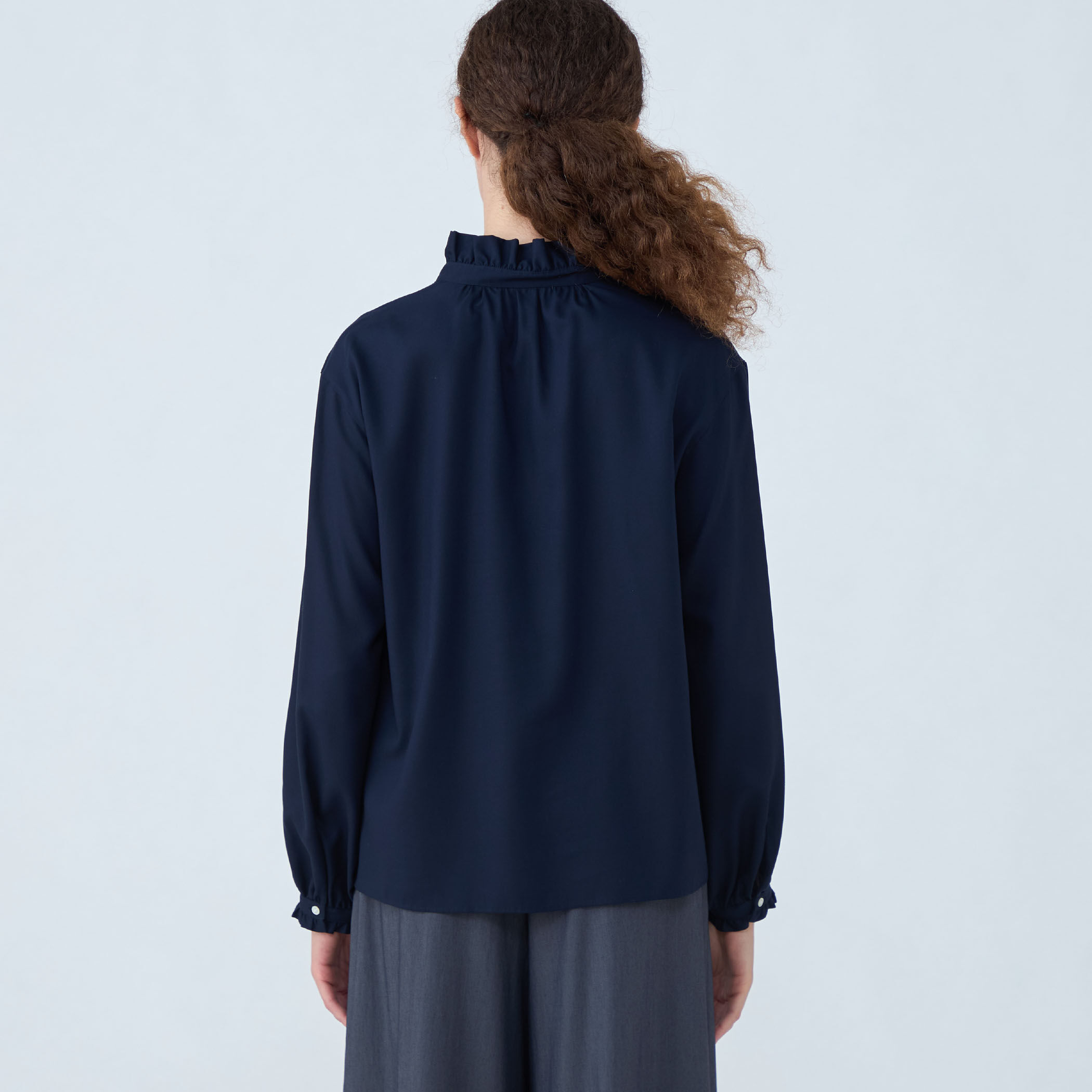 グロスアムンゼン フリルカラーリボンブラウス｜トゥモローランド 公式通販