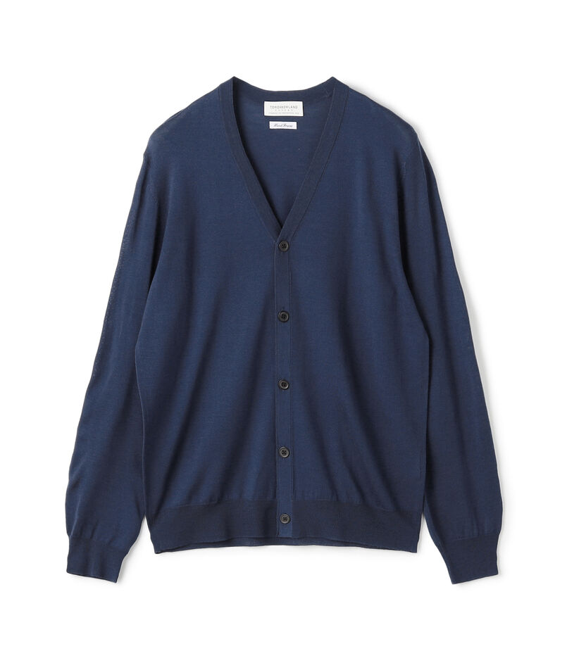 ■TOMORROWLAND tricot スーパーファインメリノウール Vネックカーディガン