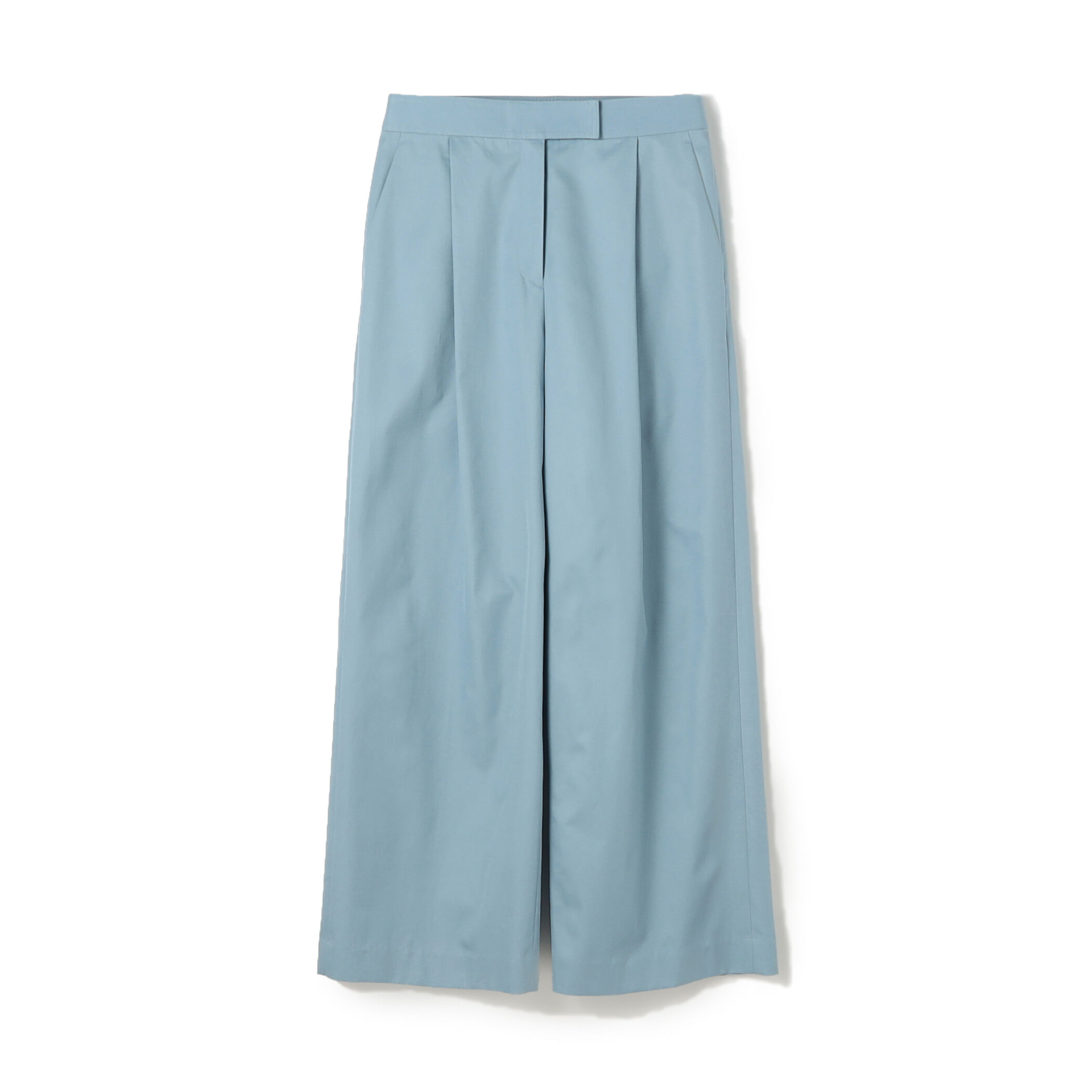 モンクレール　コットン　ギャバジン　ワイドパンツ　ラバーロゴ　ホワイト　40 コットンギャバジン タックワイドパンツ｜トゥモローランド 公式通販