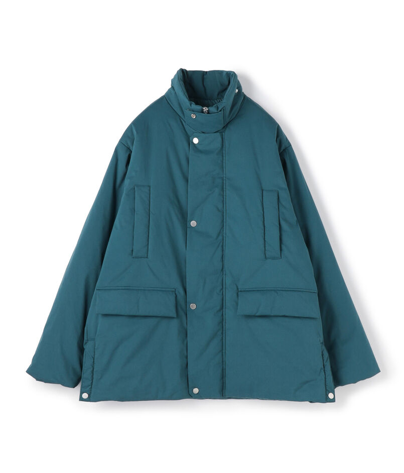 コットンポリエステルタフタ スタンドカラーブルゾン