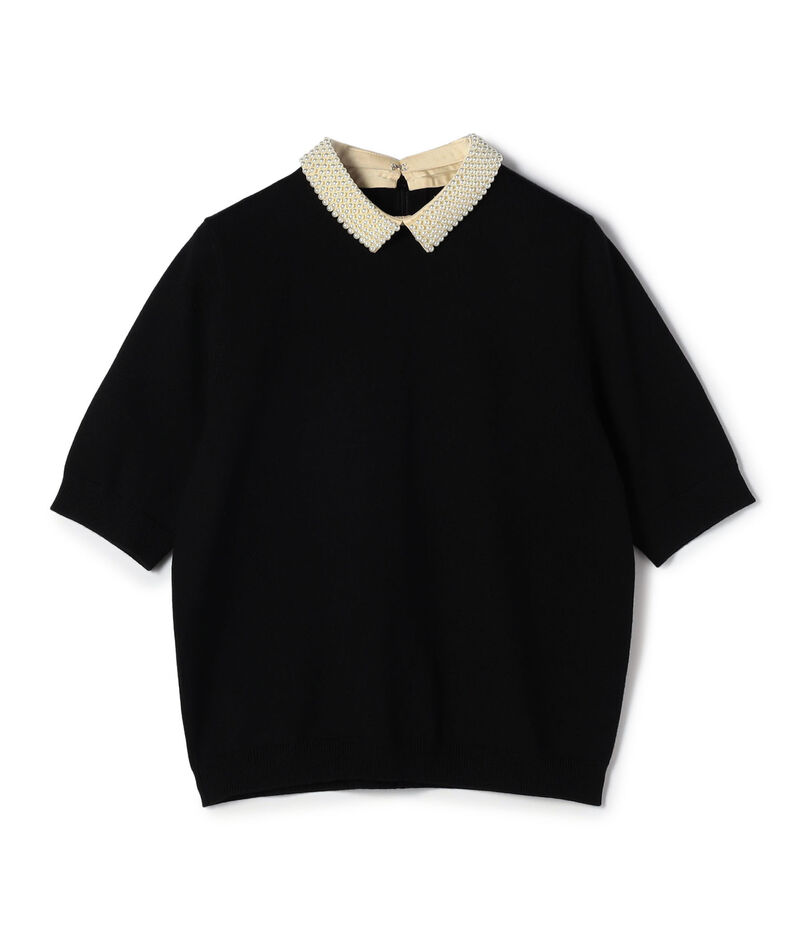 パールコンビ シャツカラープルオーバー