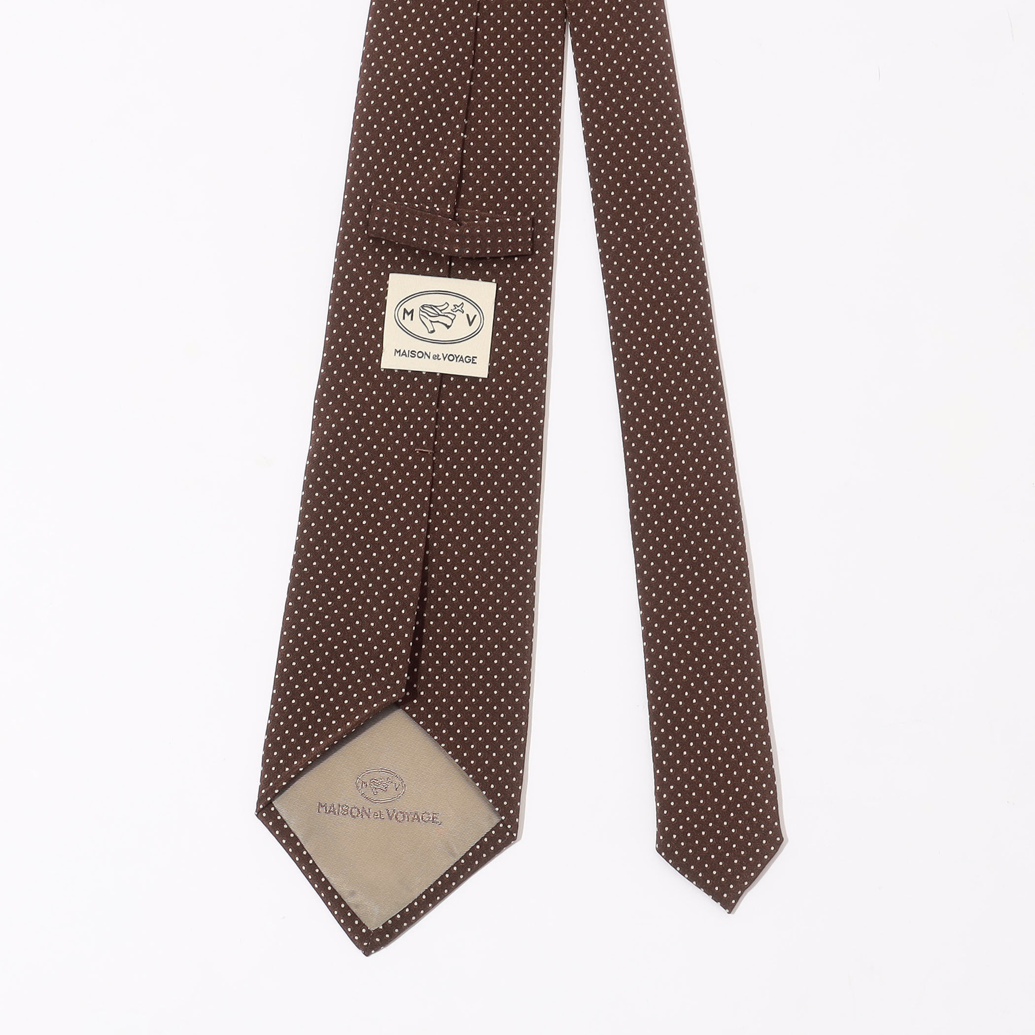 MAISON et VOYAGE シルクプリント 1mmドット レギュラータイ