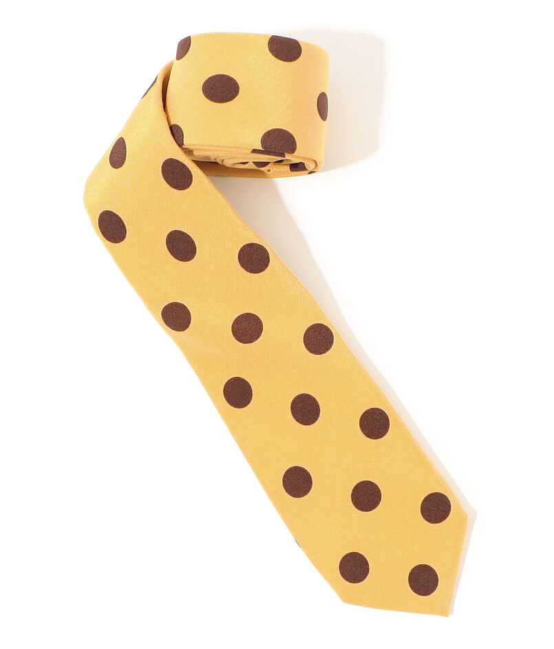 MAISON et VOYAGE シルクプリント 12mmドット ナロータイ