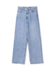 デニム ワイドストレートパンツ