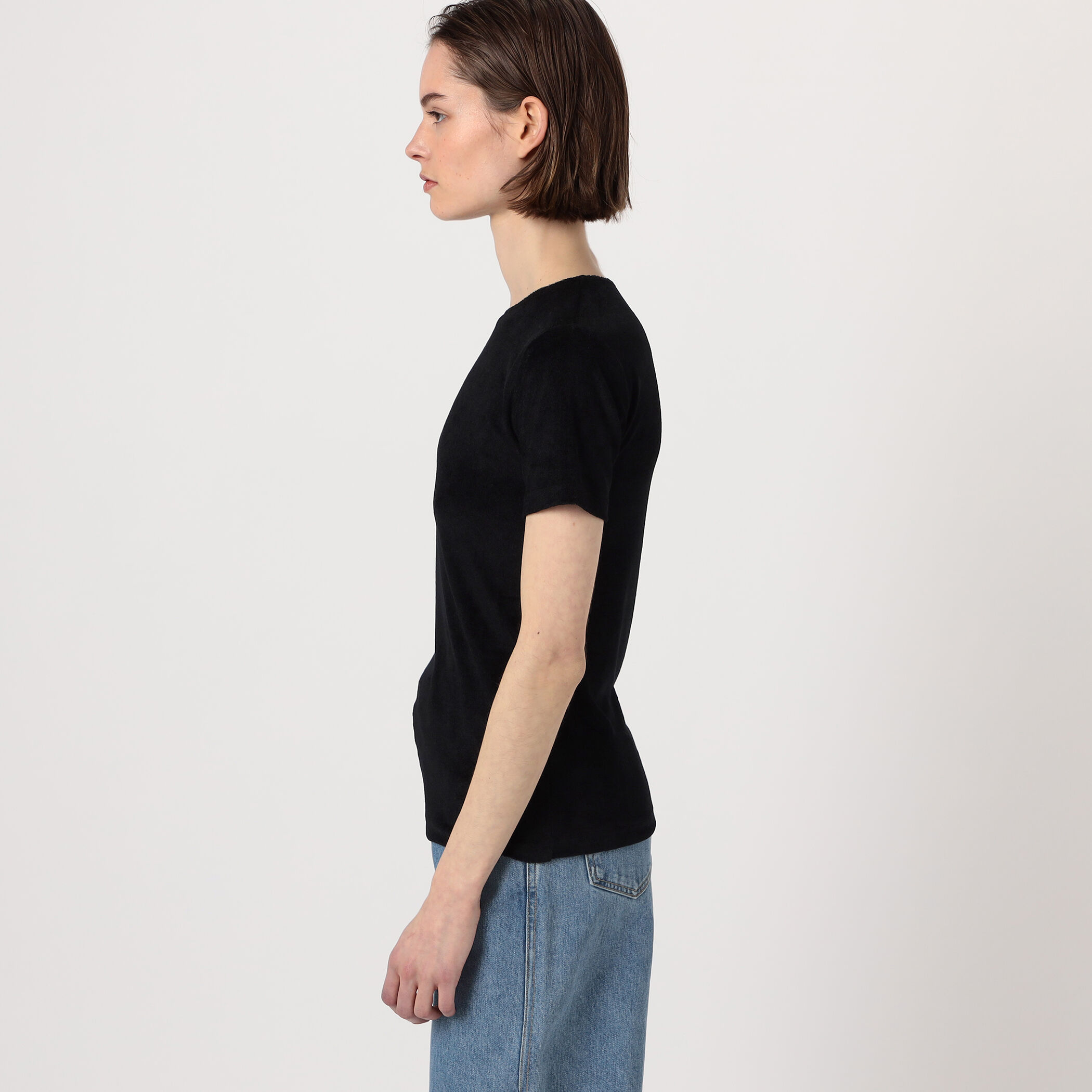 Baserange　ベロアTシャツ　ブラック　S BASERANGE（ベースレンジ）の「【Baserange】LONG SLEEVE TEE（T