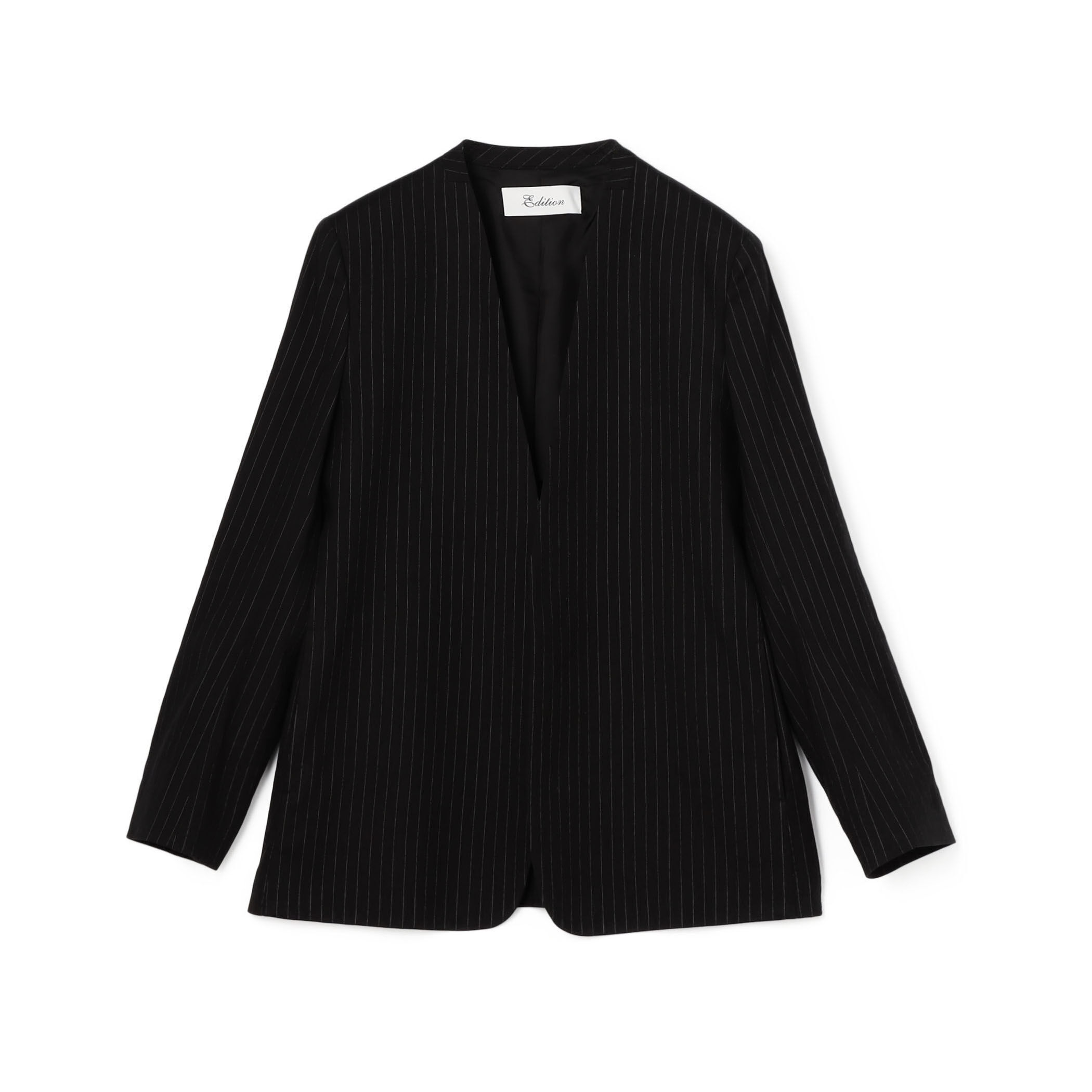 □リネンストレッチ ノーカラージャケット｜トゥモローランド 公式通販