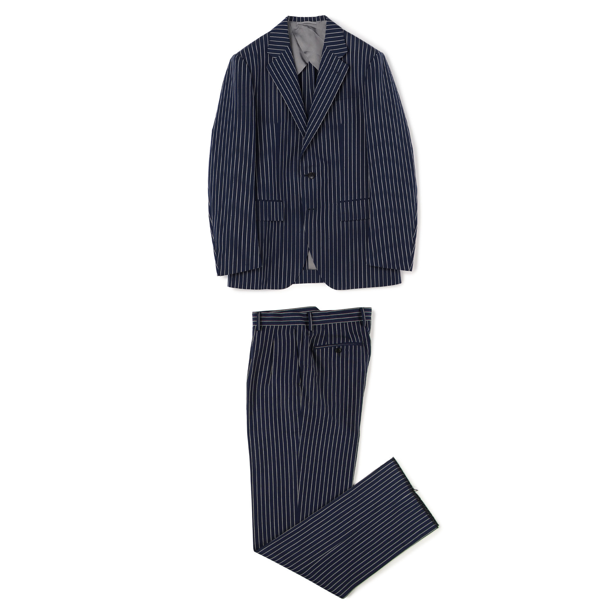 リネンウール シングルブレステッド2Bスーツ Dormeuil Tumbled Linen｜トゥモローランド 公式通販