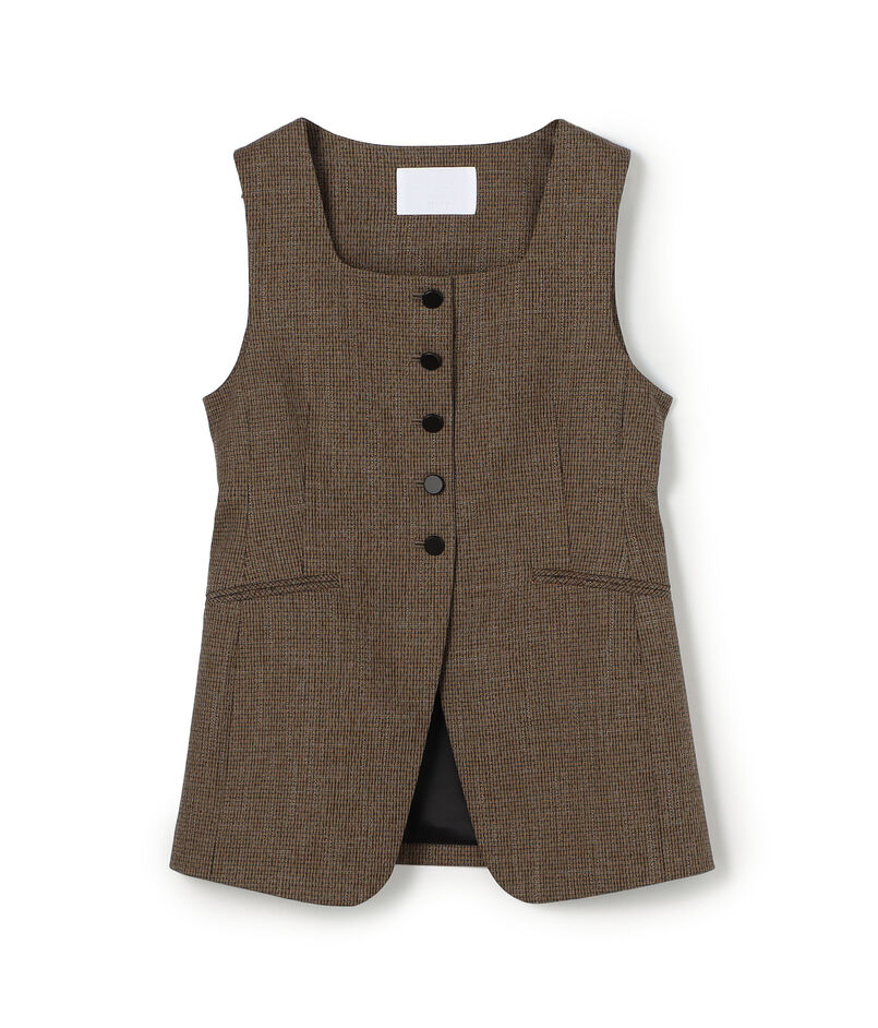 Tiffany スクエアネックジレ