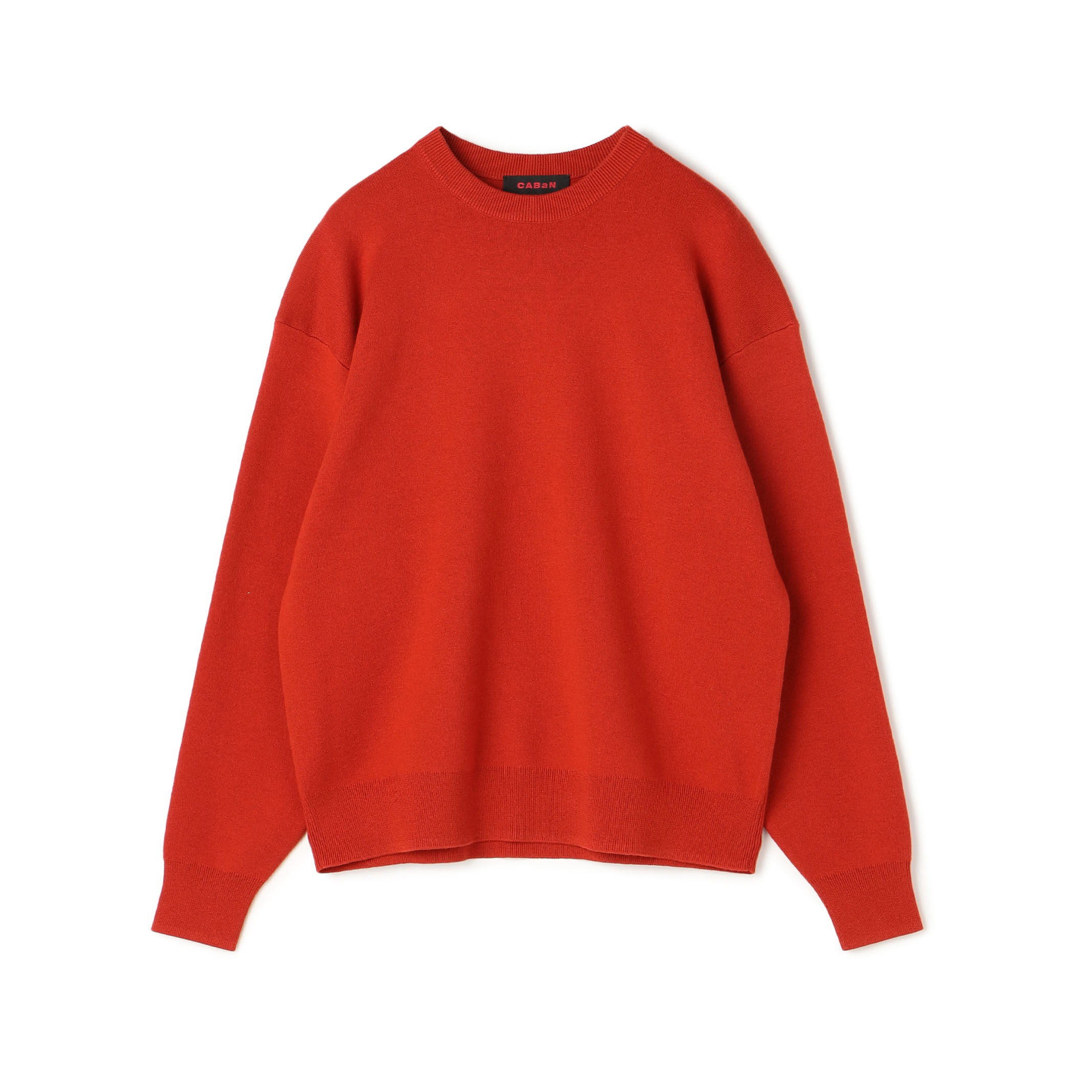 当店の記念日 CABaN コットンカシミヤ クルーネックプルオーバー トップス
