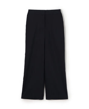 ソフトポリエステルレーヨンストレッチ セミワイドパンツ