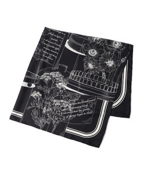 MANIPURI DOME FLOWER シルクスカーフ