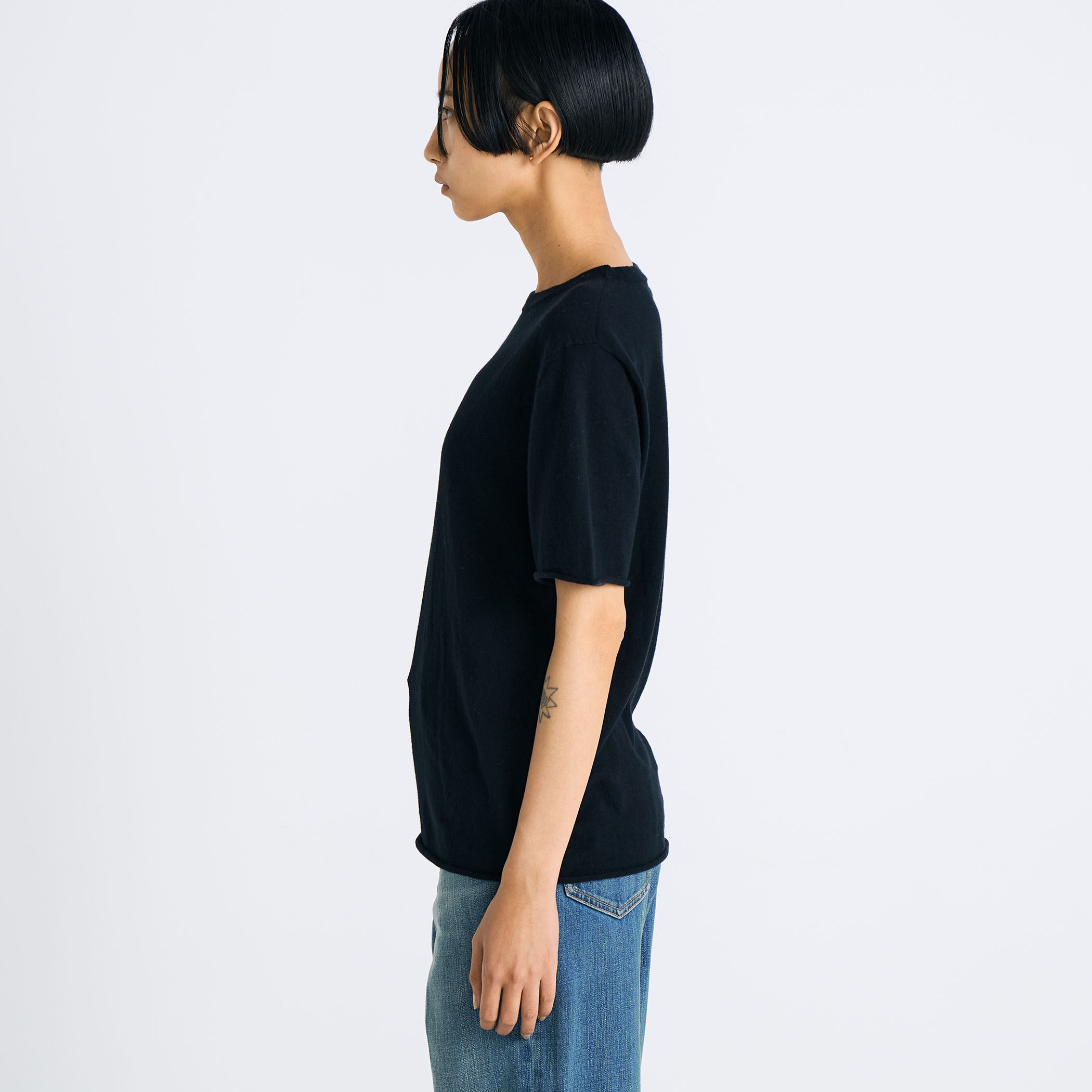 コットンカシミヤ ハーフスリーブニット｜トゥモローランド 公式通販