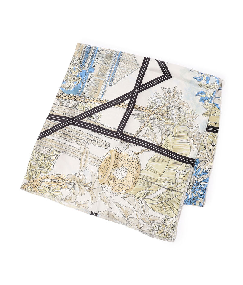 manipuri GARDEN シルクスカーフ