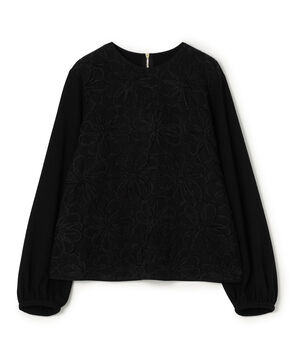 ブラックコンビネーション カットソーコンビプルオーバー