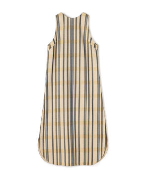 ウーブンライクニット ノースリーブワンピース