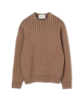 TOMORROWLAND tricot アルパカポリエステルケーブル クルーネックプルオーバー