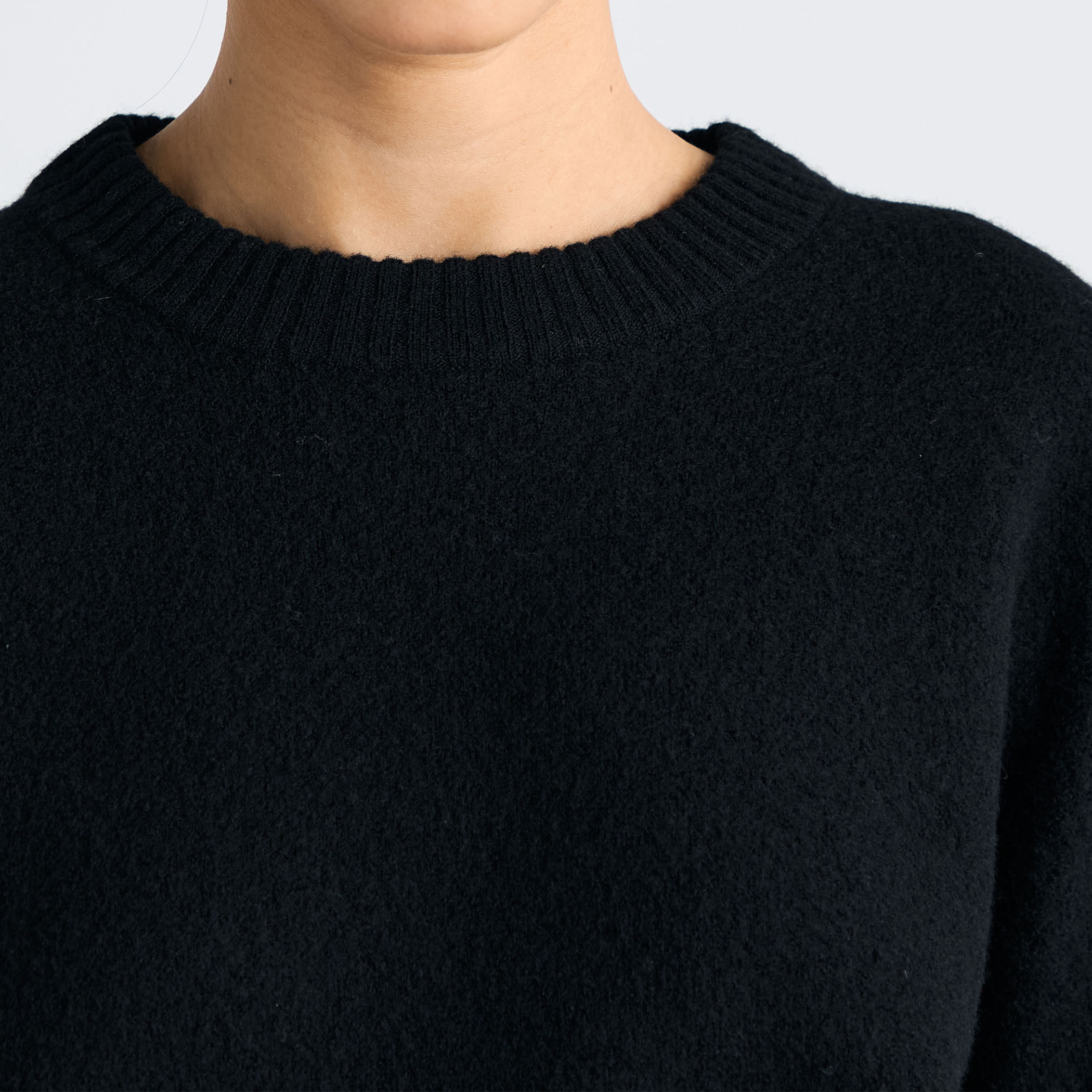 フェルテッドウール クルーネックニット｜トゥモローランド 公式通販