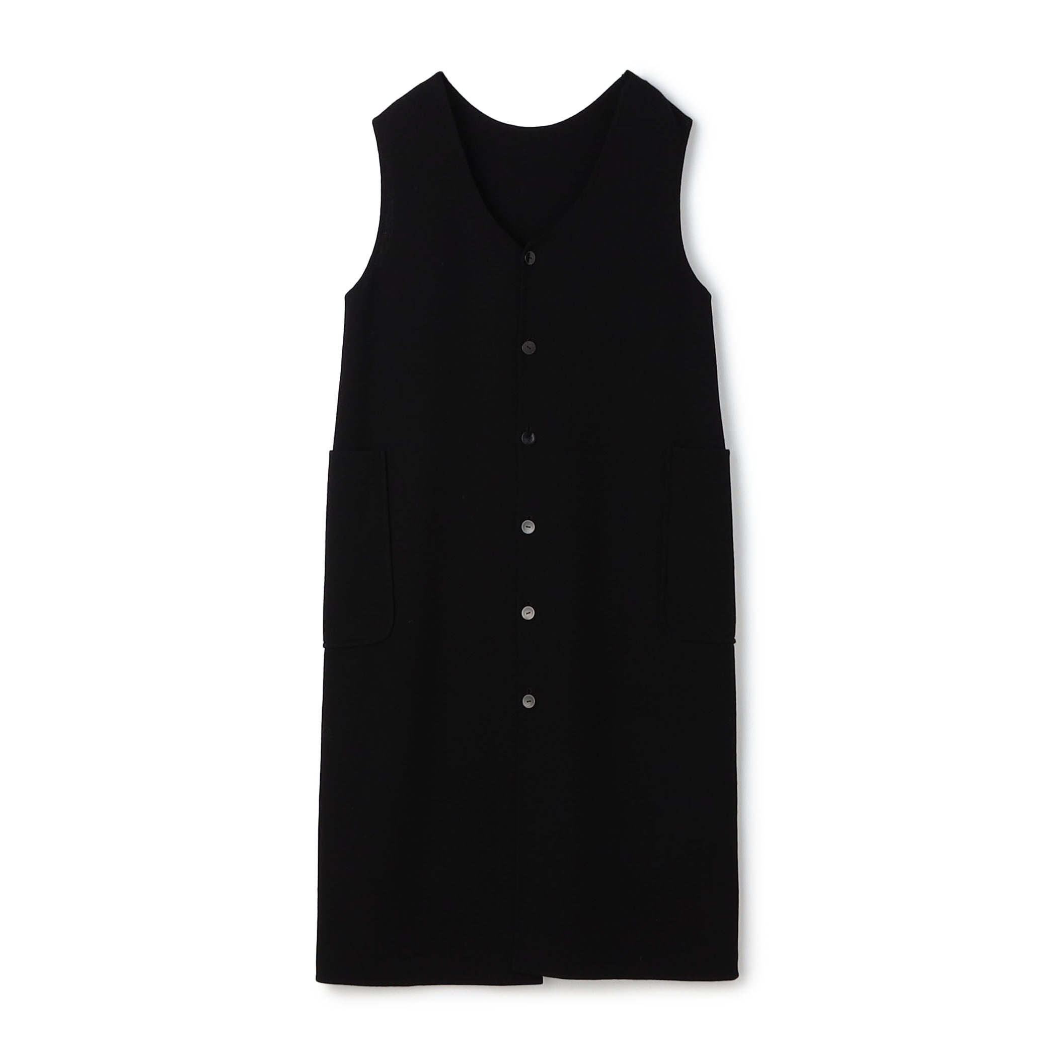 ウールダブルクレープ バックボタンワンピース｜トゥモローランド 公式通販