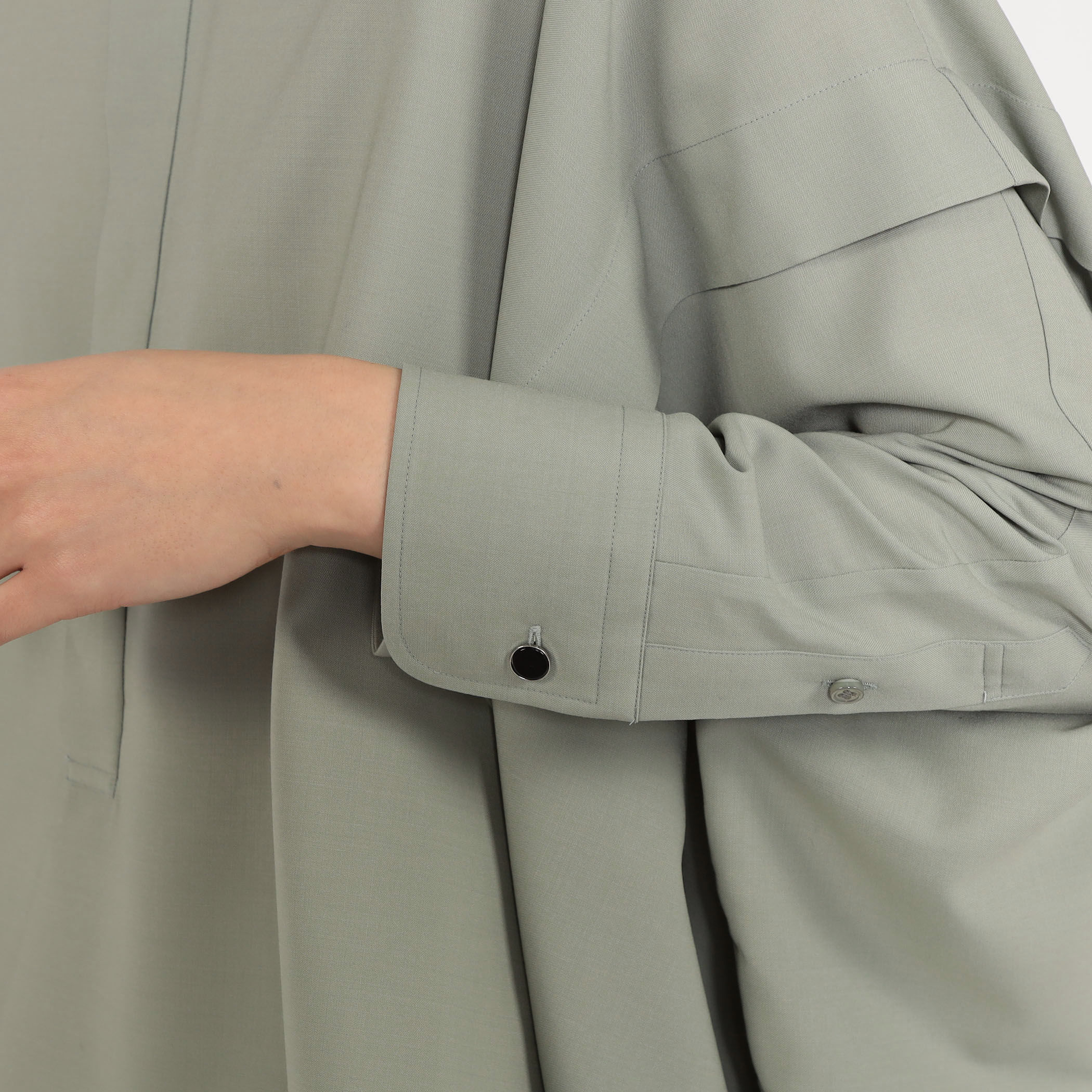 ウォッシャブルウール ビッグシャツ｜トゥモローランド 公式通販