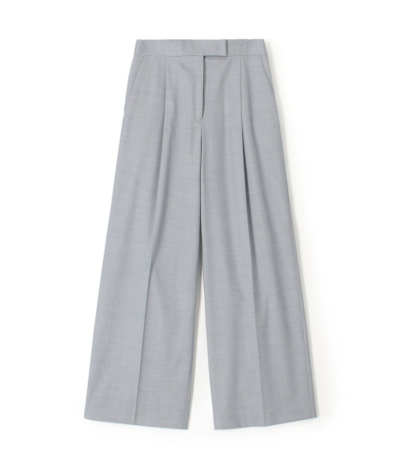 シャイニーシャーク センタープレスワイドパンツ
