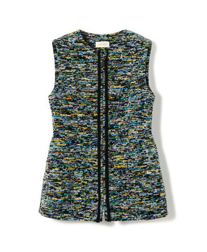 モザイクモール  クルーネックジレ