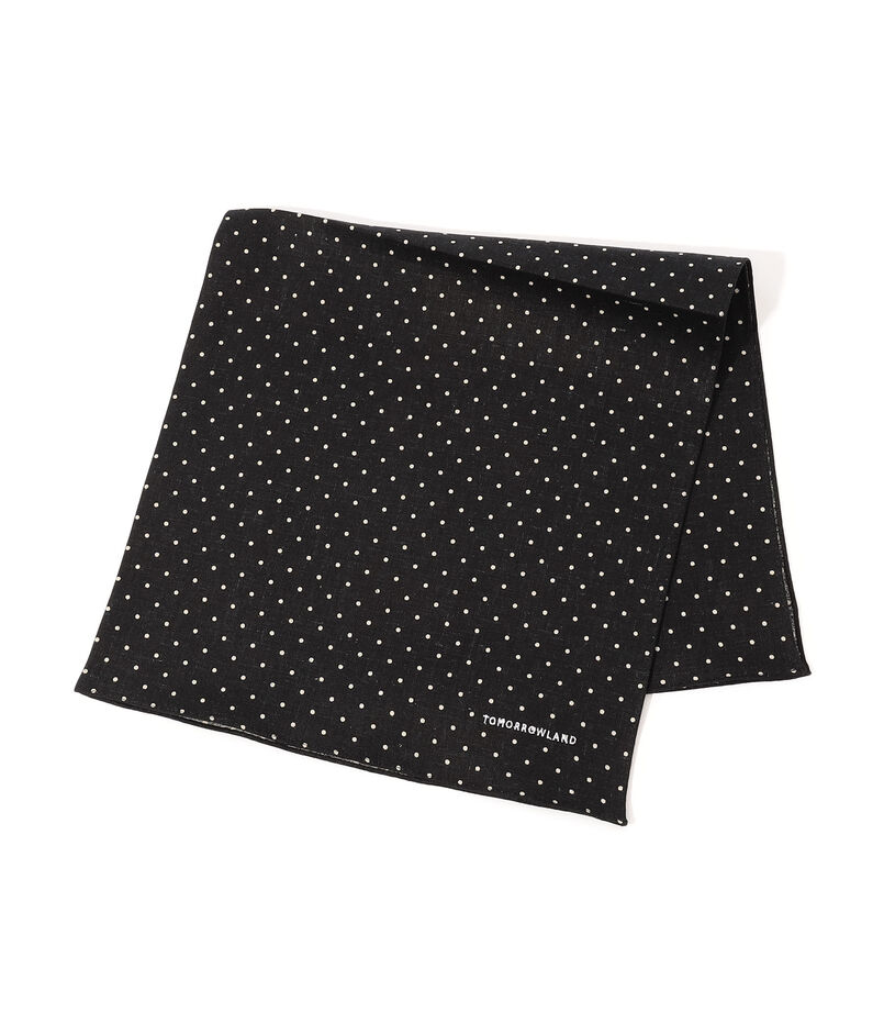 TOMORROWLAND コットンリネン ドットハンカチ