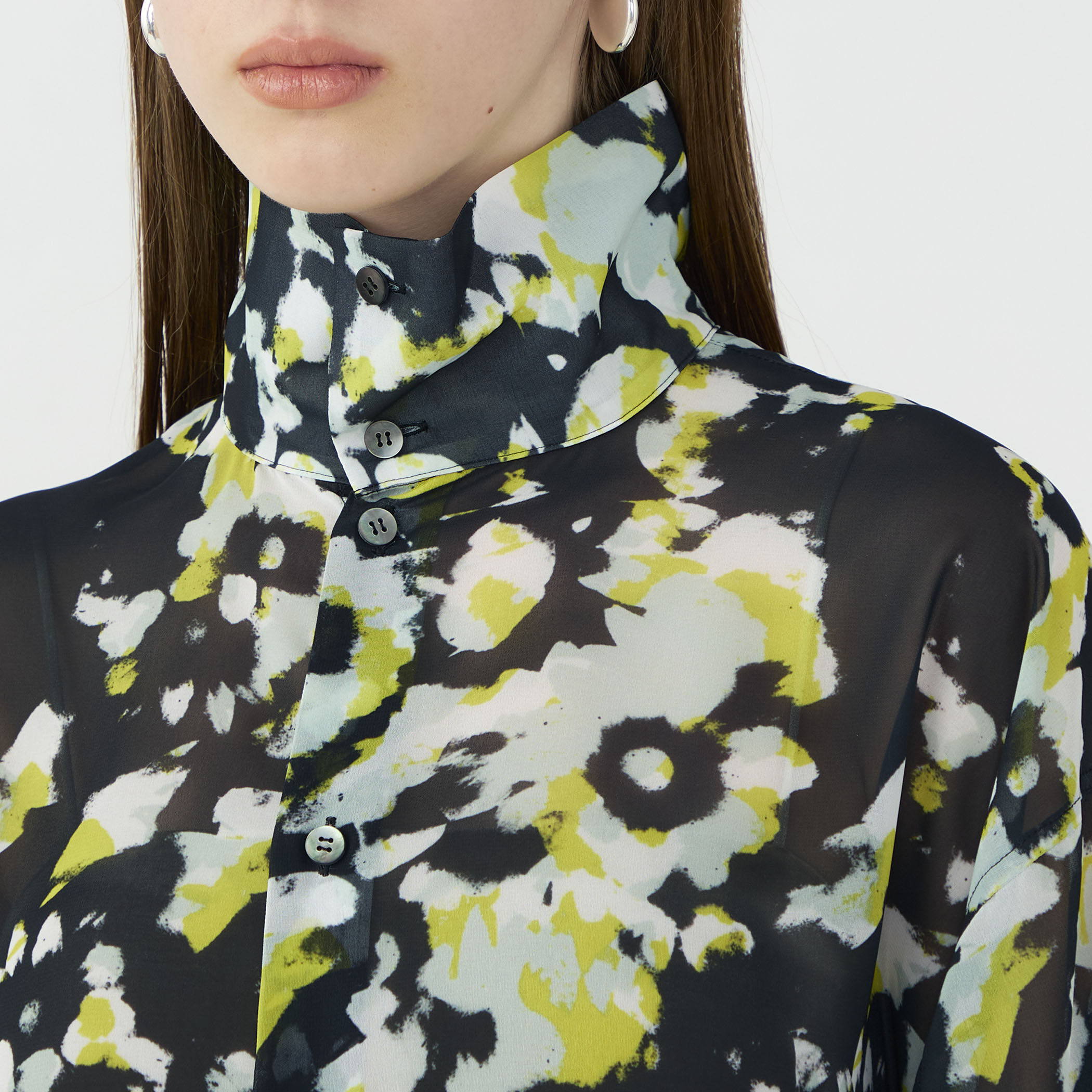 別注】TELMA Printed Georgette ブラウス｜トゥモローランド 公式サイト