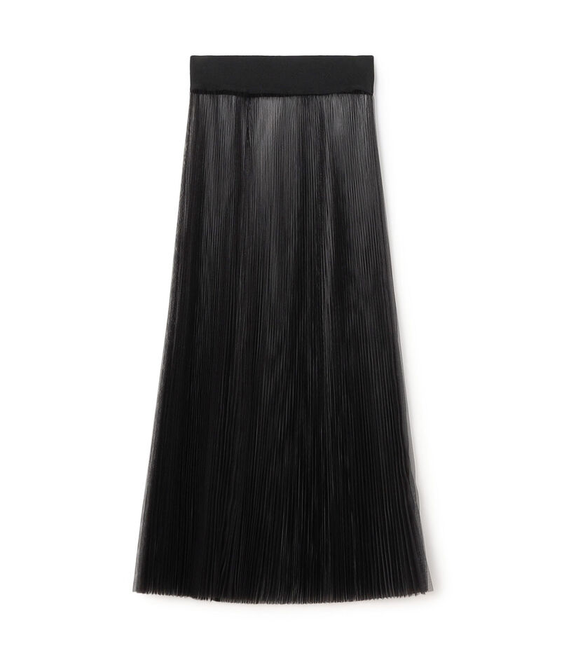 HYKE TULLE PLEATED SKIRT スカート